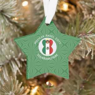 Drapeau de Noël personnalisé Ange mexicain