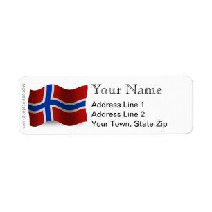 Drapeau de ondulation de la Norvège