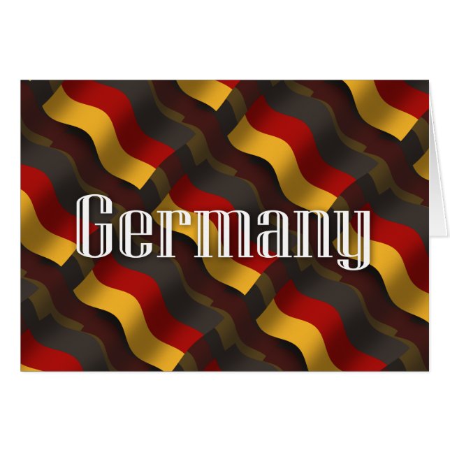 Drapeau de ondulation de l'Allemagne (Devant horizontal)