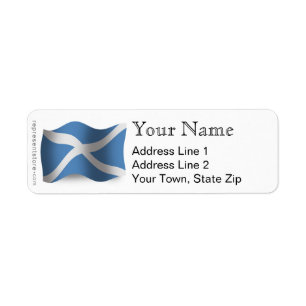 Drapeau de ondulation de l'Ecosse
