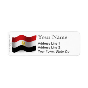 Drapeau de ondulation de l'Egypte