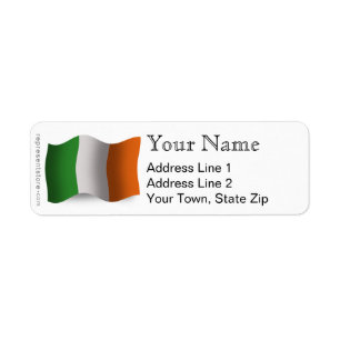 Drapeau de ondulation de l'Irlande