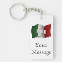 Drapeau de ondulation de l'Italie