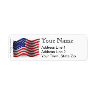 Drapeau de ondulation des Etats-Unis