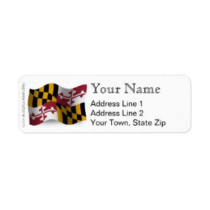 Drapeau de ondulation du Maryland