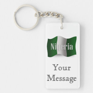 Drapeau de ondulation du Nigéria