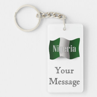 Drapeau de ondulation du Nigéria