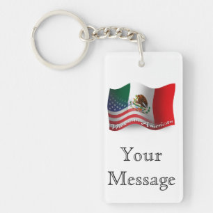 Drapeau de ondulation mexico-américain