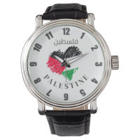 Drapeau de Palestine coeur Palestinien montre Cust