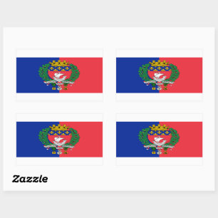 Drapeau de Paris, France Sticker rectangulaire