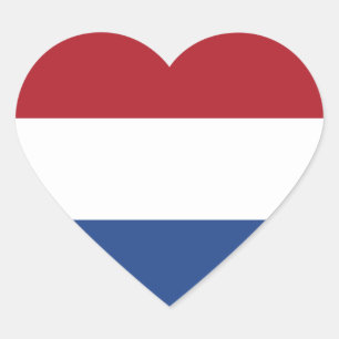 Drapeau de Pays-Bas Heart Sticker