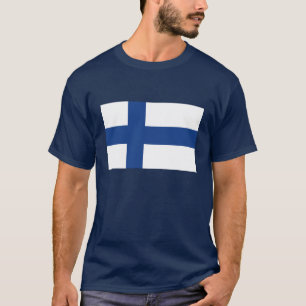 Drapeau de pays finlandais des T-shirts de la