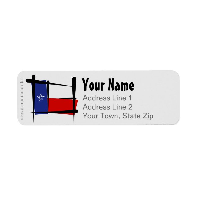 Drapeau de pinceau du Texas (Devant)