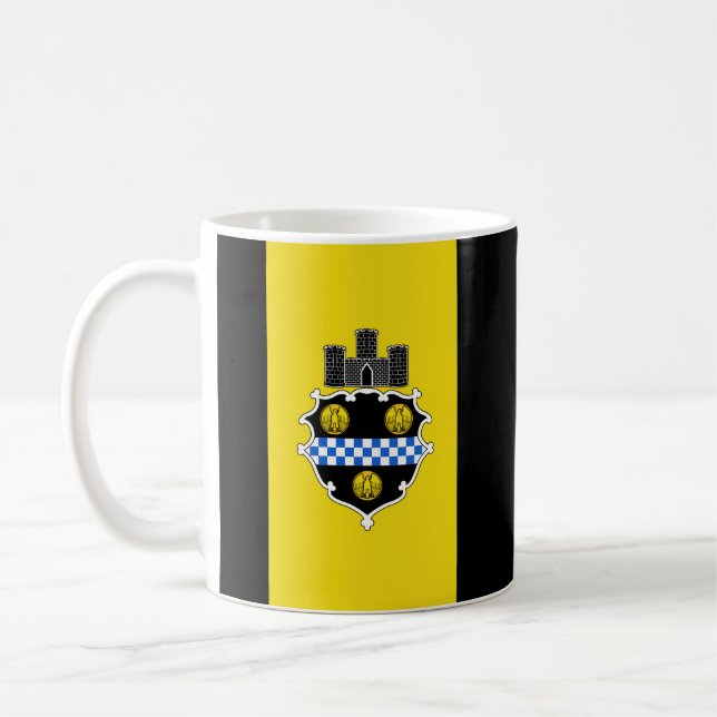 Drapeau de Pittsburgh, Pennsylvanie Mug de café (Gauche)