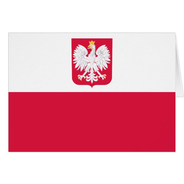Drapeau de Pologne (Devant horizontal)