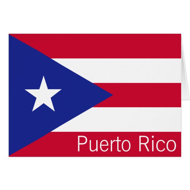 Drapeau de Porto Rico (Devant horizontal)