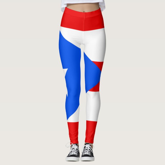 Drapeau de Porto Rico legging (Devant)