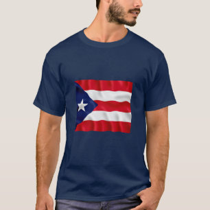 Drapeau de Porto Rico - T-shirt foncé de base