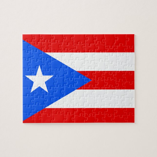 Drapeau de puzzle de Porto Rico (Horizontal)
