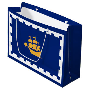 Drapeau de Québec Grand sac cadeau