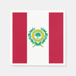 Drapeau de Raleigh, serviettes en papier de Caroli