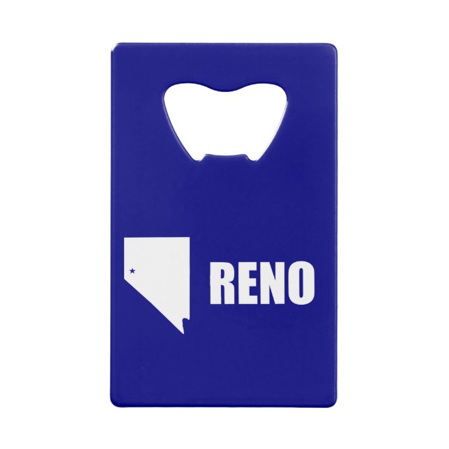 Drapeau de Reno, Nevada Carte de crédit Bottle Ope (Devant)