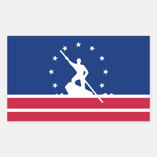 Drapeau de Richmond, Virginie Sticker rectangulair (Devant)