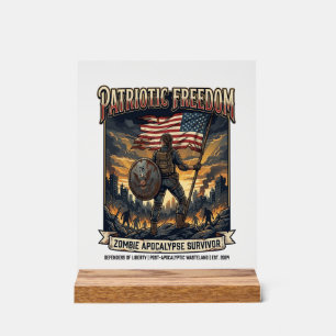 Drapeau de rouille patriotique Survivant Apocalyps
