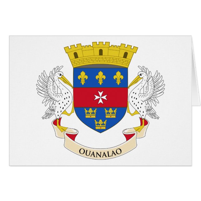Drapeau de Saint-Barthélemy (Devant horizontal)