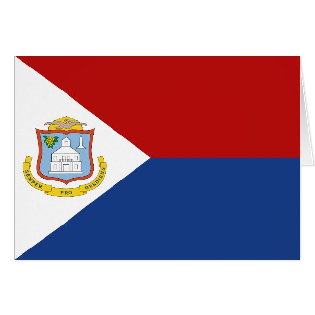 Drapeau de Saint-Martin (Devant horizontal)
