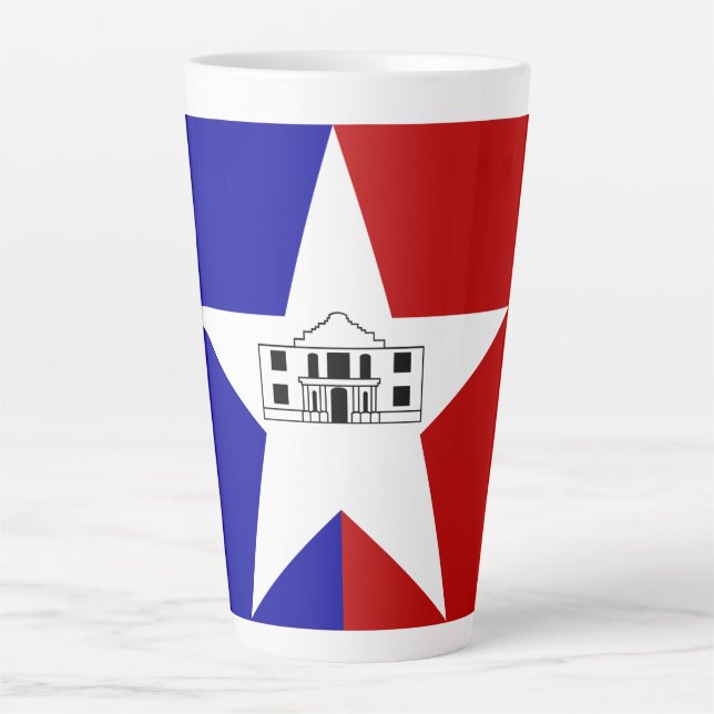 Drapeau de San Antonio, Texas Latte Mug (Devant)