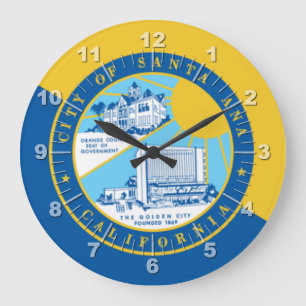 Drapeau de Santa Ana (Californie) Grande Horloge