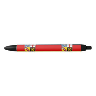 Drapeau de Sarre Stylo noir d'encre