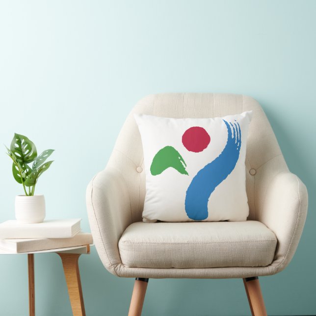Drapeau de Séoul sur Coussin MoJo (Chaise)