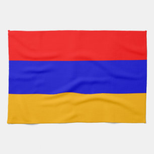 Drapeau de serviette de cuisine de l'Arménie