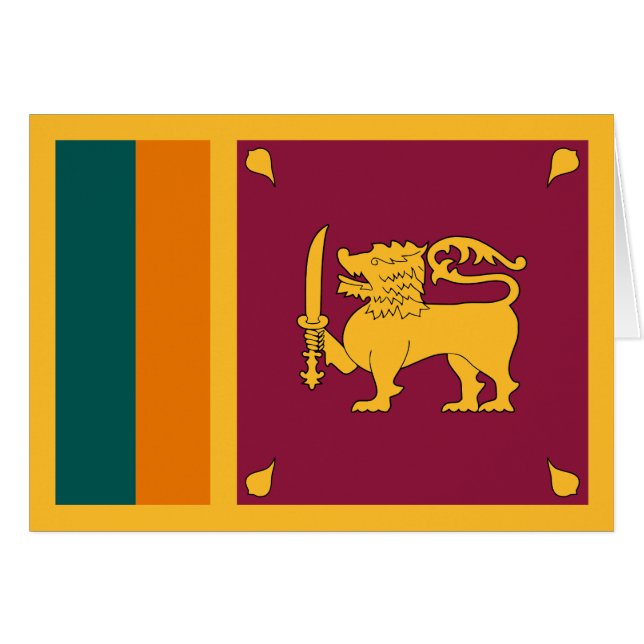 Drapeau de Sri Lanka (Devant horizontal)