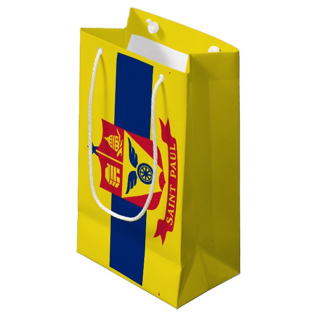 Drapeau de St Paul, Minnesota petit sac cadeau (Devant Angle)