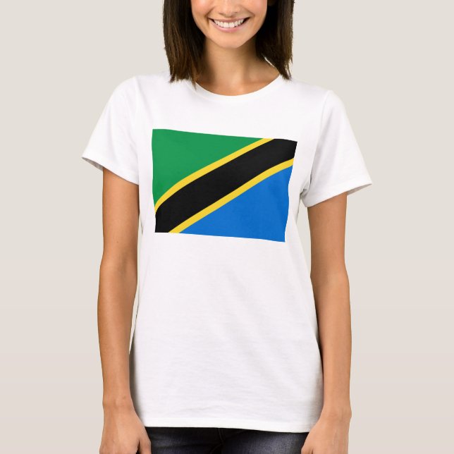 Drapeau de Tanzanie x Carte T-shirt (Devant)