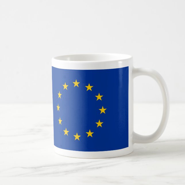 DRAPEAU DE TASSE DE CAFÉ DE L'EUROPE (Droite)
