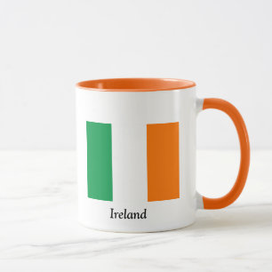 Drapeau de tasse de café de l'Irlande