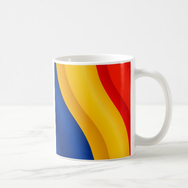 Drapeau de tasse de la Roumanie (Droite)