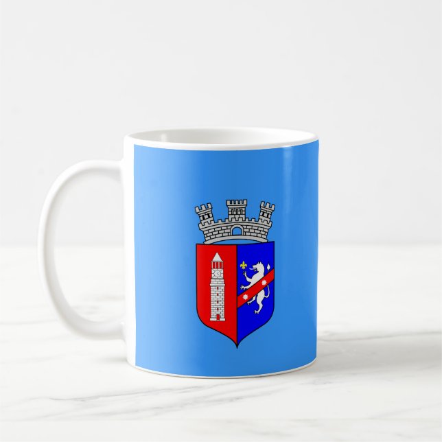 Drapeau de Tirana, Albanie Mug de café (Gauche)