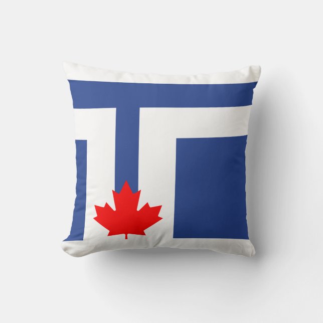 Drapeau de Toronto (Ontario) Oreillers à lancer (Recto)