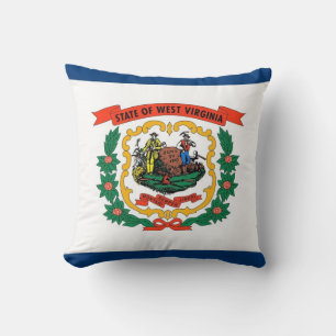 Drapeau de Virginie Occidentale Coussin MoJo améri