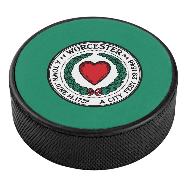 Drapeau de Worcester, Massachusetts Hockey Puck (3/4/2016 12:00:00 AM)