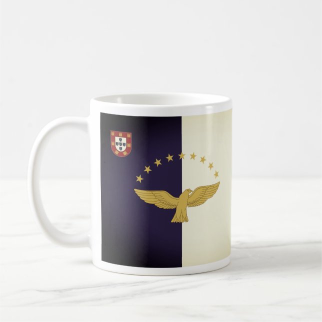 Drapeau des Açores, Portugal Coffee Mug (Gauche)