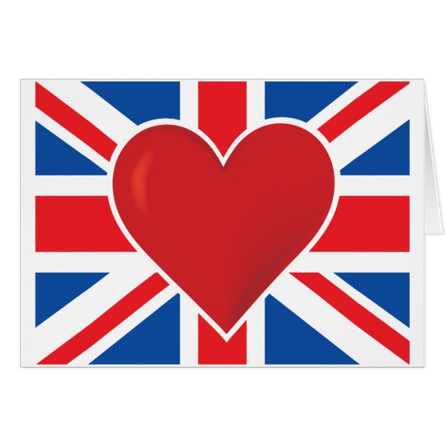 Drapeau des Anglais de coeur (Devant horizontal)