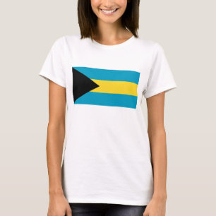 Drapeau des Bahamas x Carte T-shirt