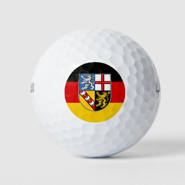 Drapeau des balles de golf de Sarre (Devant)