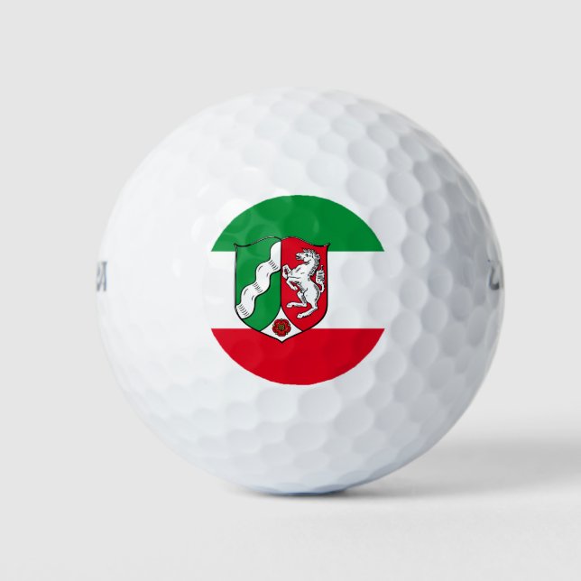 Drapeau des balles de golf Westphalia de Rhénanie- (Devant)